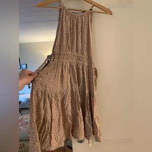 Tan Polka Dot Dress
